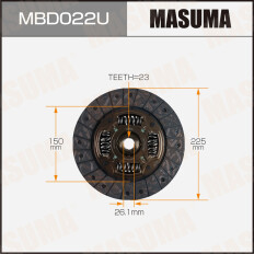 Диск сцепления Masuma, арт. MBD022U