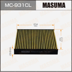 Фильтр салонный Masuma, угольный, арт. MC-931CL