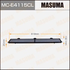 Фильтр салонный Masuma угольный, арт. MC-E4115CL
