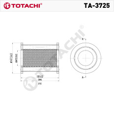 Фильтр воздушный Totachi, арт. TA-3725
