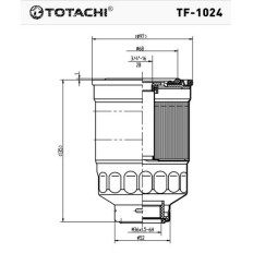 Фильтр топливный Totachi, FC-226, арт. TF-1024