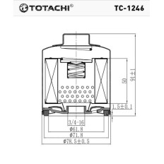 Фильтр масляный Totachi, арт. TC-1246