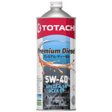 Масло моторное Totachi Premium Diesel 5w40, синтетическое, API CJ-4/SN, ACEA E9/E7, универсальное, 1л, арт. 11701