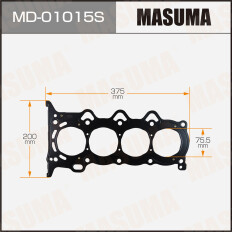 Прокладка ГБЦ Masuma, для двигателей 1NZ-FE, арт. MD-01015 S