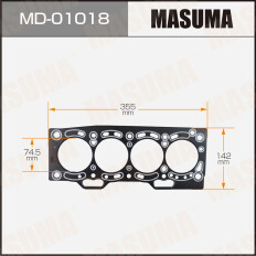 Прокладка ГБЦ Masuma, для двигателей 2E / 3E, арт. MD-01018