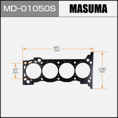 Прокладка Головки блока MASUMA, 2TR-FE, (металл-эластомер)