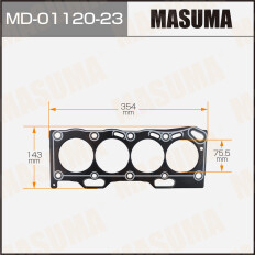 Прокладка ГБЦ Masuma, для двигателей 4E-FE / 5E-FE, арт. MD-01120-23