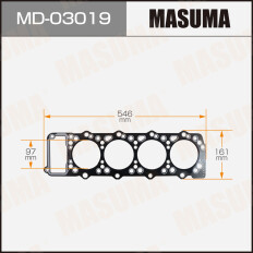 Прокладка ГБЦ Masuma, для двигателей 4M40, арт. MD-03019