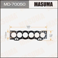 Прокладка ГБЦ Masuma, для двигателей 1G-FE, арт. MD-70050