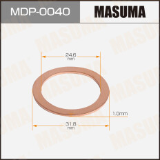 Шайба (прокладка) для болта маслосливного MASUMA, TOYOTA 31.8x24.6x1 [уп.50]