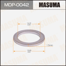 Шайба (прокладка) для болта маслосливного MASUMA, CHANGAN 14.2x19.8x1.5 [уп.50]