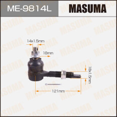 Наконечник задней поперечной регулируемой тяги Masuma, левый, арт. ME-9814L