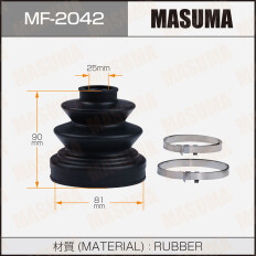 Пыльник привода Masuma, резина, арт. MF-2042