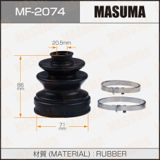 Пыльник привода Masuma, резина, арт. MF-2074