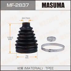 Пыльник привода Masuma, пластик, арт. MF-2837