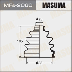 Пыльник привода Masuma, силикон, арт. MFs-2060