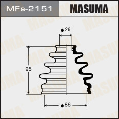 Пыльник привода Masuma, силикон, арт. MFs-2151
