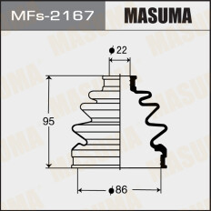 Пыльник привода Masuma, силикон, арт. MFs-2167