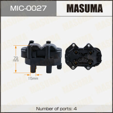 Катушка зажигания Masuma, для Chery Tiggo 3 (1.6), арт. MIC-0027
