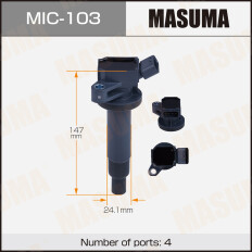 Катушка зажигания Masuma (1ZZFE / ZZT24# / ZZE124 / ZCA2#), арт. MIC-103