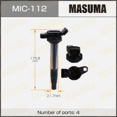 Катушка зажигания Masuma (1ZRFE / 2ZRFE / NZE14# / ZRE14# / NZE15# / NCP11#), арт. MIC-112
