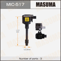 Катушка зажигания Masuma, для Honda Vezel / Fit Hybrid (L15B / LEB), арт. MIC-517