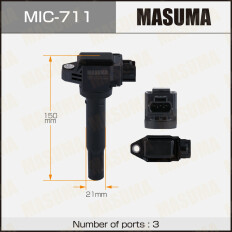 Катушка зажигания Masuma, для Suzuki Wagon R (R06A), арт. MIC-711