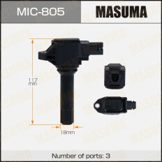 Катушка зажигания Masuma, для Subaru Levorg / XV (FB20W / FB16E), арт. MIC-805