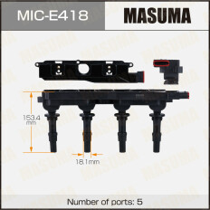 Катушка зажигания Masuma, для Opel Astra / Corsa (Z18XE), арт. MIC-E418