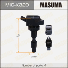 Катушка зажигания Masuma, для Hyundai i30, KIA Soul (Gamma), арт. MIC-K320