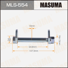 Комплект болта регулировочного (эксцентрика) Masuma MLS-554, для Toyota (OEM 90179-16013, 48409-28020, 48198-28010) (+гайка, шайба)