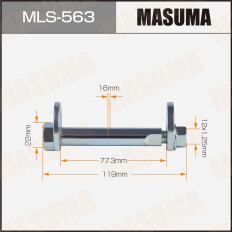 Комплект болта регулировочного (эксцентрика) Masuma MLS-563, для Mitsubishi (OEM MR418673, 4113A073, MU431006, MU435005) (+гайка, шайба)