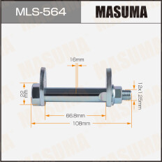 Комплект болта регулировочного (эксцентрика) Masuma MLS-564, для Mitsubishi (OEM 4113A073, MU431006, MR418674, MR418672, MU435005, MU001083, MN125376) (+гайка, шайба)