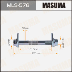 Комплект болта регулировочного (эксцентрика) Masuma MLS-578, для Toyota (OEM 48190-34010, 48198-34010, 90178-18003) (+гайка, шайба)