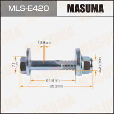 Комплект болта регулировочного (эксцентрика) Masuma MLS-E420, для Chevrolet/Opel (OEM 10282253, 4804609, 94502050, 94502054, 94525295) (+гайка, шайба)