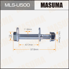 Комплект болта регулировочного (эксцентрика) Masuma MLS-U500, для Ford (OEM 1456980, 1456979, 1471745, 1377452, 6G915K751-AA) (+гайка, шайба)
