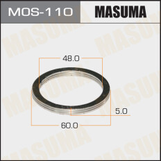 Кольцо уплотнительное выхлопной трубы Masuma, 48x60мм, арт. MOS-110