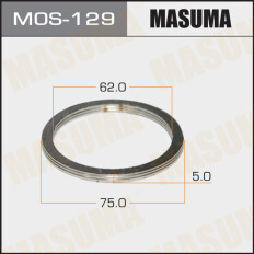 Кольцо уплотнительное выхлопной трубы Masuma, 62x75мм, арт. MOS-129