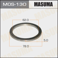 Кольцо уплотнительное выхлопной трубы Masuma, 62x78мм, арт. MOS-130