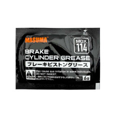 Смазка пластичная Masuma Brake Cylinder Grease для направляющих суппортов, термостойкая, пакет 6г, арт. MOX-114