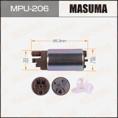 Насос топливный (бензонасос) Masuma, с фильтром, для Nissan Teana, Infiniti Ex35, арт. MPU-206