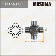 Крестовина вала карданного Masuma 25x76.8