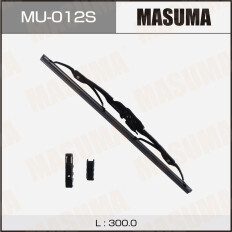 Щетка стеклоочистителя Masuma Optimum 300мм (12") каркасная, летняя, крепления J-Hook, Side Pin, Bayonet, 1 шт, арт. MU-012S