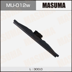 Щетка стеклоочистителя Masuma Nano Graphite 300мм (12") каркасная зимняя, с графитовым напылением, крепление J-Hook, 1 шт, арт. MU-012W