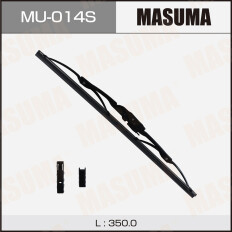 Щетка стеклоочистителя Masuma Optimum 350мм (14") каркасная, летняя, крепления J-Hook, Side Pin, Bayonet, 1 шт, арт. MU-014S