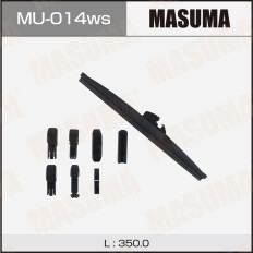 Щетка стеклоочистителя Masuma Optimum 350мм (14") каркасная зимняя, 6 переходников, 1 шт, арт. MU-014ws