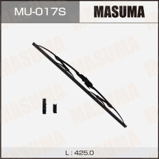 Щетка стеклоочистителя Masuma Optimum 425мм (17") каркасная, летняя, крепления J-Hook, Side Pin, Bayonet, 1 шт, арт. MU-017S