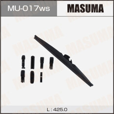 Щетка стеклоочистителя Masuma Optimum 425мм (17") каркасная зимняя, 6 переходников, 1 шт, арт. MU-017ws