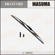 Щетка стеклоочистителя Masuma Optimum 450мм (18") каркасная, летняя, крепления J-Hook, Side Pin, Bayonet, 1 шт, арт. MU-018S