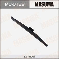 Щетка стеклоочистителя Masuma Nano Graphite 450мм (18") каркасная зимняя, с графитовым напылением, крепление J-Hook, 1 шт, арт. MU-018W